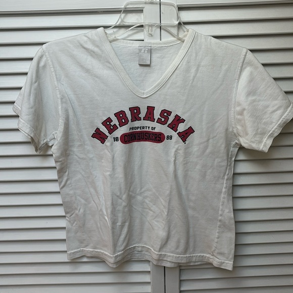 Russell Athletic Tops - Vintage Nebraska Cornhuskers short t shirt